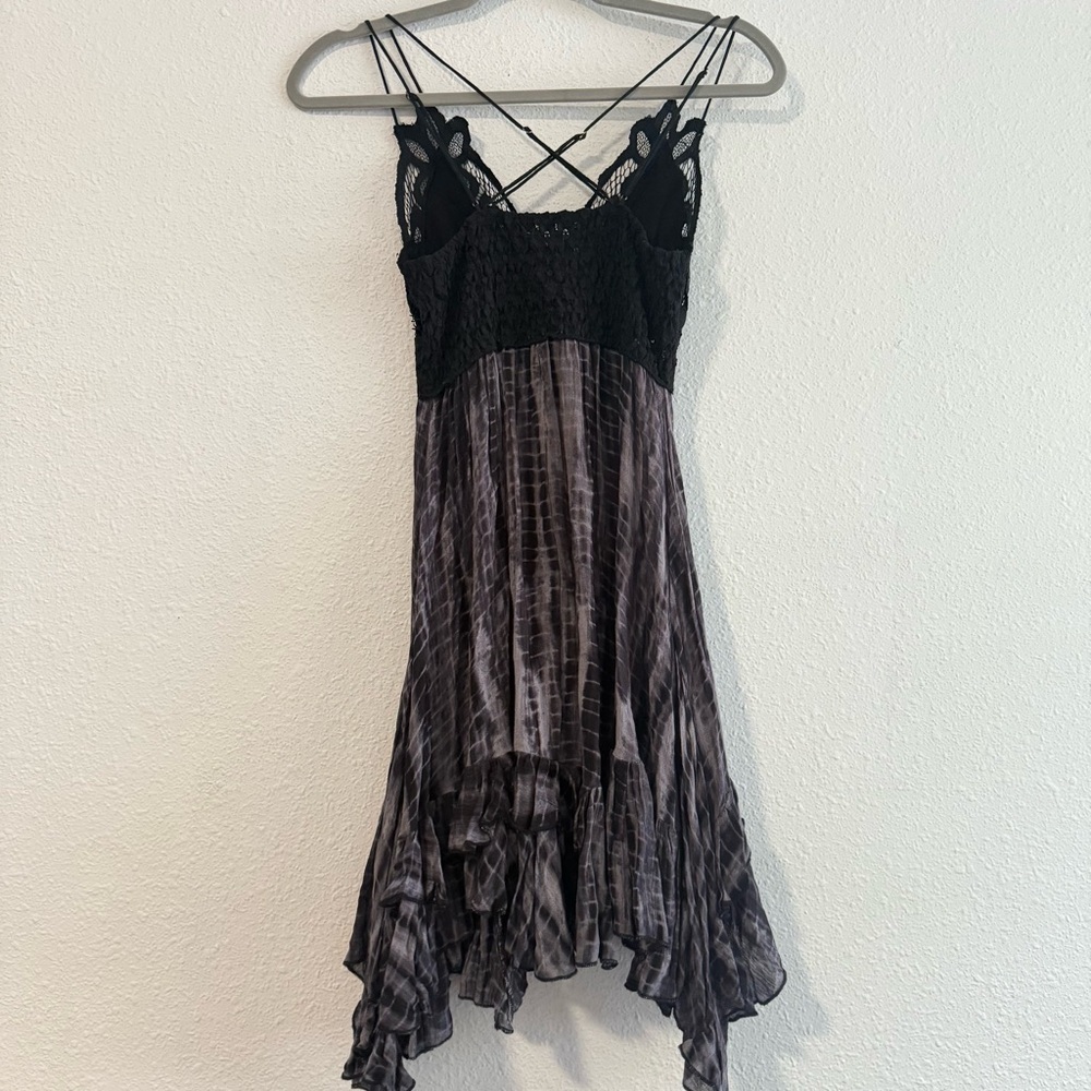 Free People Adella Lace-Trim‎ Tie-Dye Dress Size S - Picture 7 of 13